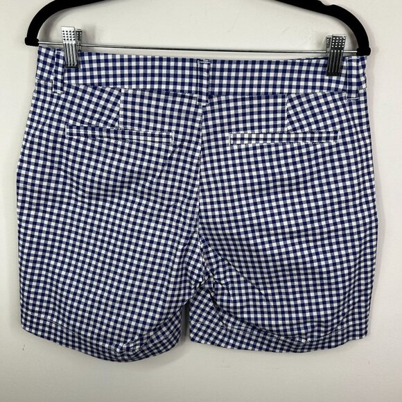 NWT womens blue and white gingham‎ everyday shorts size 6 - Picture 3 of 5